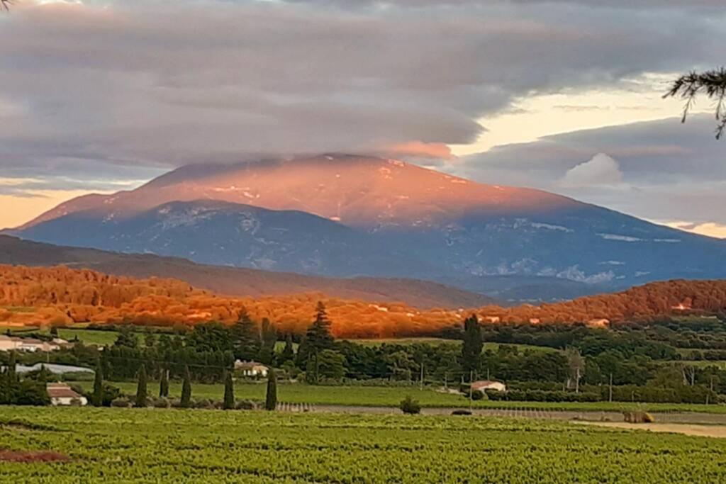 Le Clos Des Pins, Vue Mont Ventoux Roaix Esterno foto